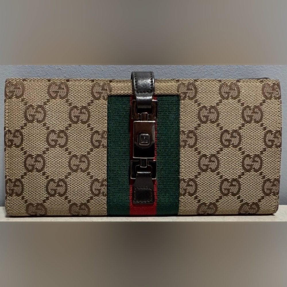 Gucci Jackie Sherry Line Long Wallet